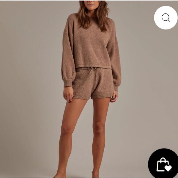 NWT Rylee & Cru Women’s Knit Shorts sz L - Picture 1 of 5